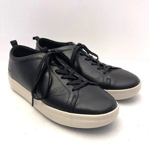 Vionic Paisley Womens 8.5 Black Leather Lace Up Low Top Casual Sneaker